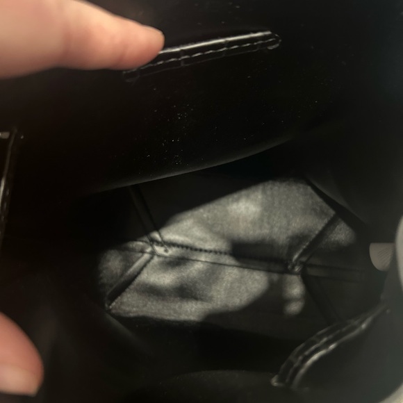 Shoulder unlined bucket bag faux croc black - Picture 5 of 6